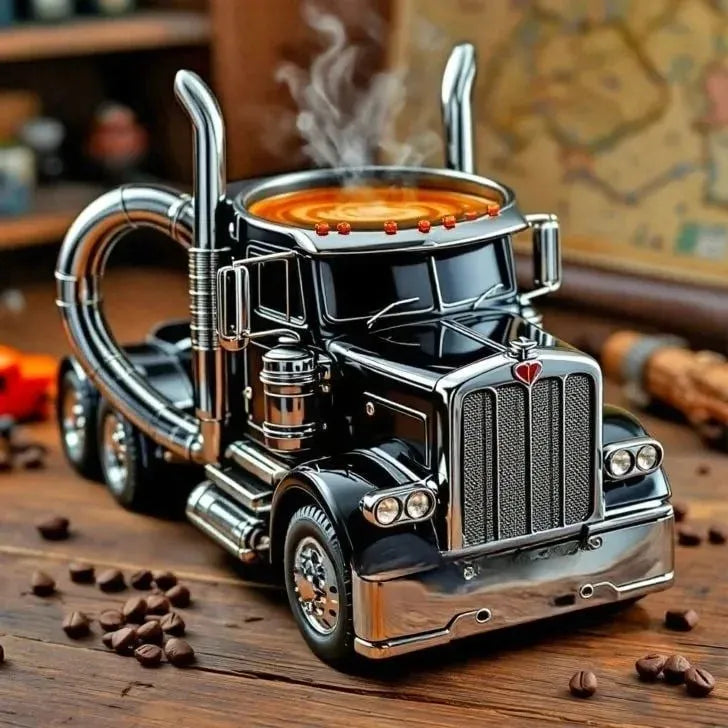 TruckCoffee | Mug de café pour camion semi-remorque - un indispensable pour la route