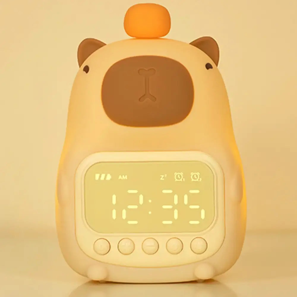 Réveil capybara avec écran LED