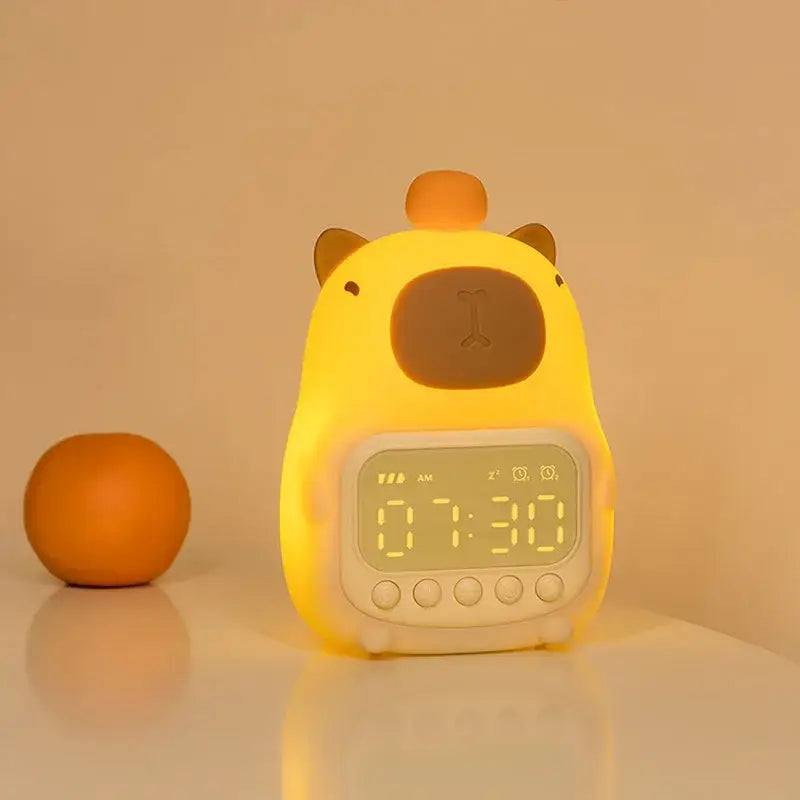 Réveil capybara avec écran LED