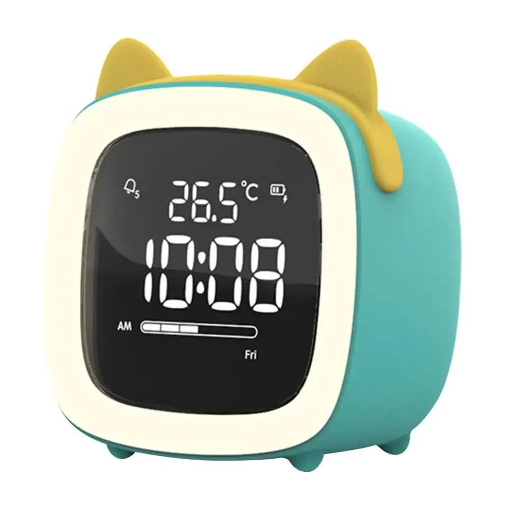 Réveil Cartoon Lapin | Design Lampe de Nuit LED | Horloge Digitale