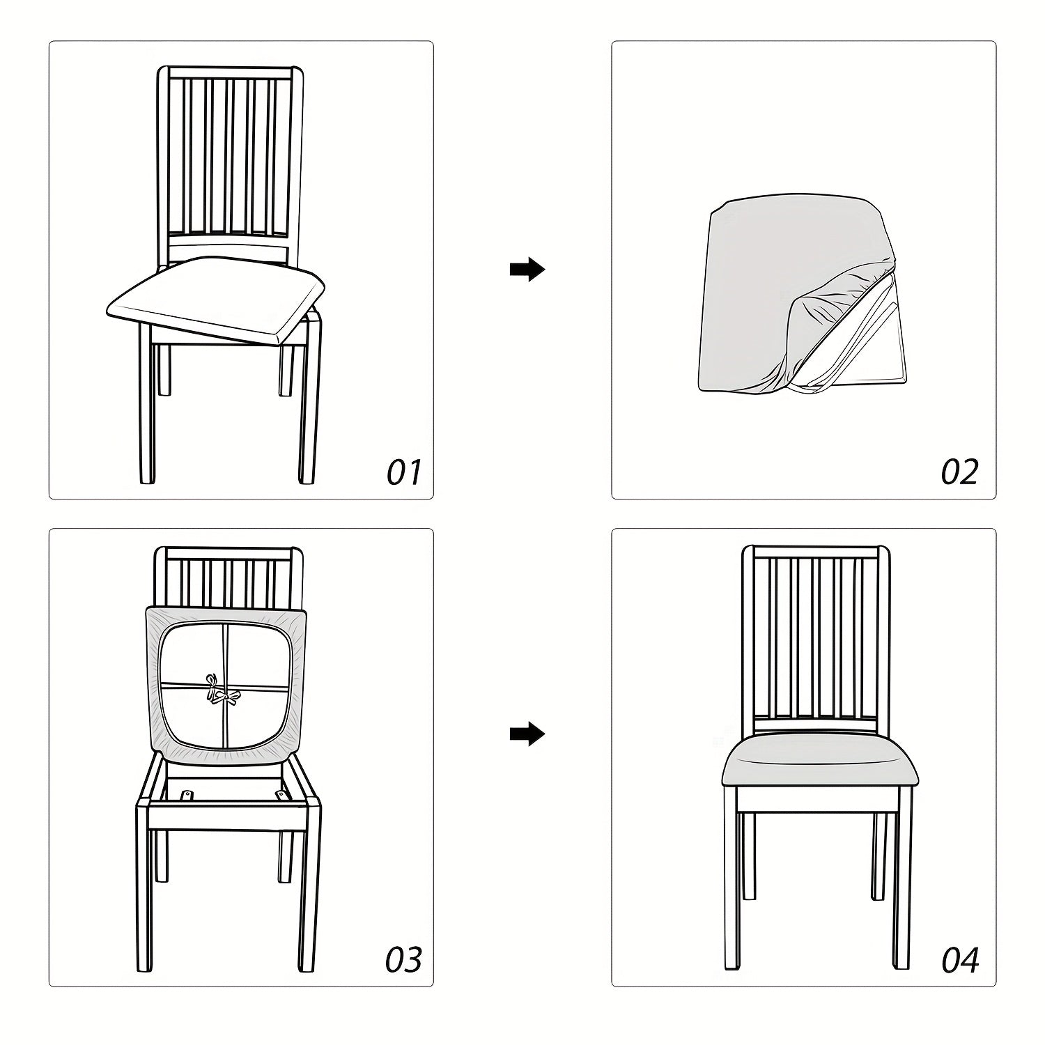 Housse CROSSFIT – Protection Élastique Moderne pour Chaises de Salle à Manger