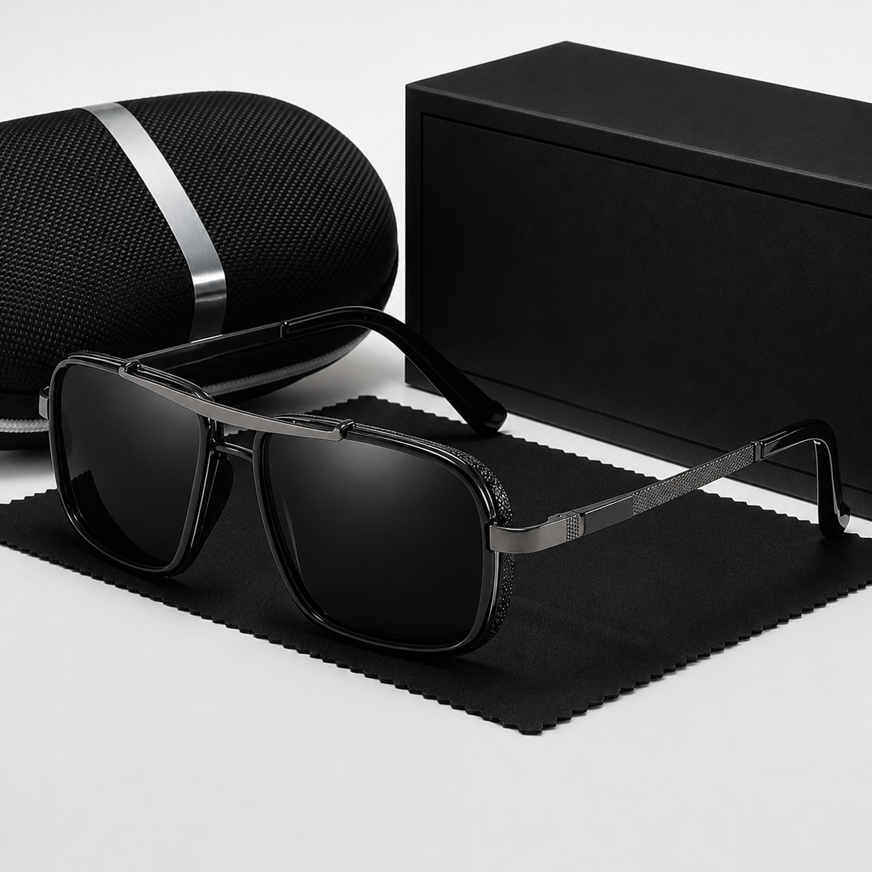 Lunettes de Soleil Polarisées pour Hommes | Monture Carrée Classique