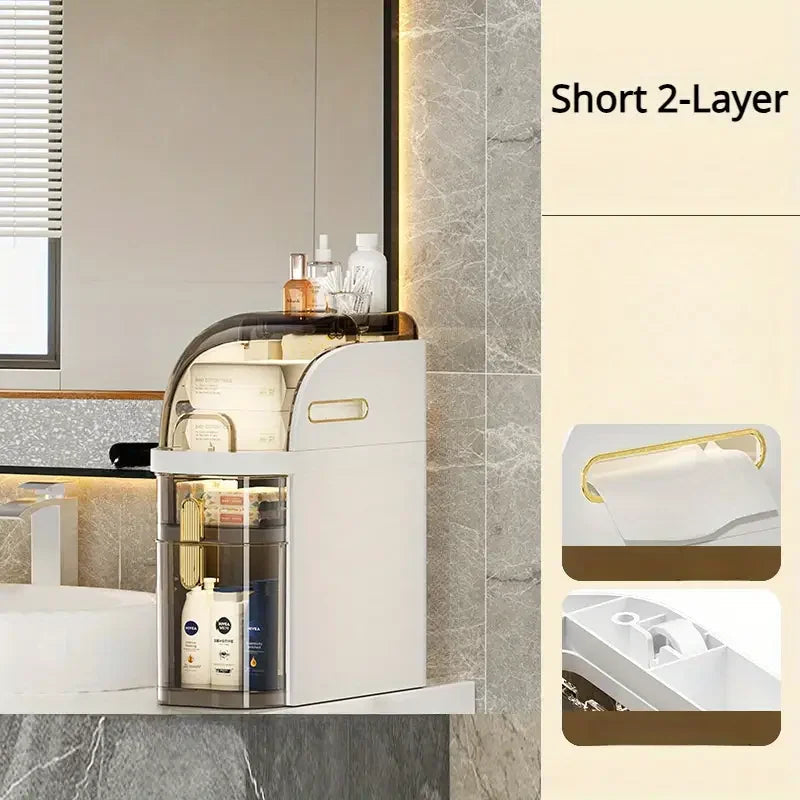 GlideNest™ | Transformez le chaos de votre salle de bain en tranquillité sur roulettes