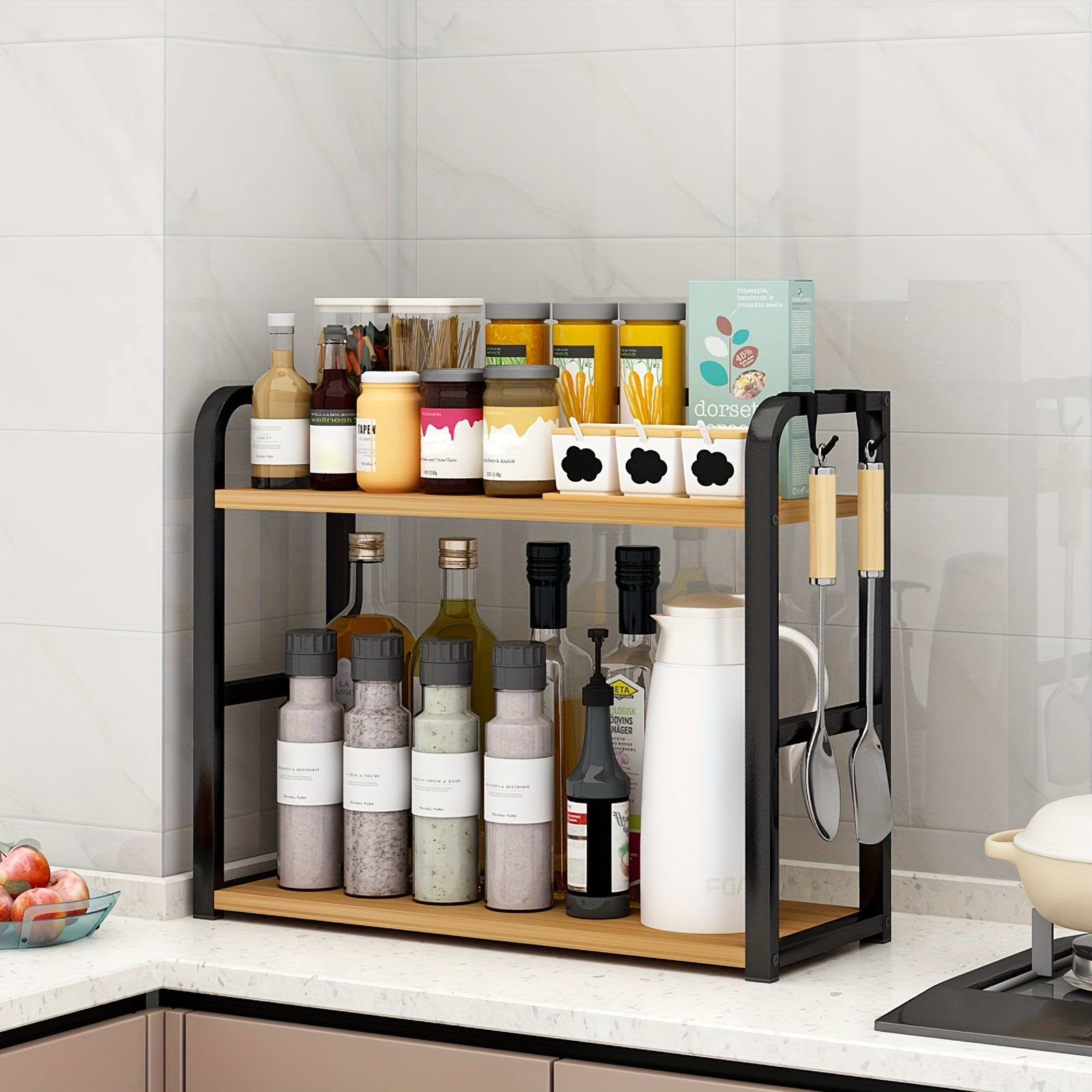 Étagère à épices de cuisine – Pratique et inoxydable