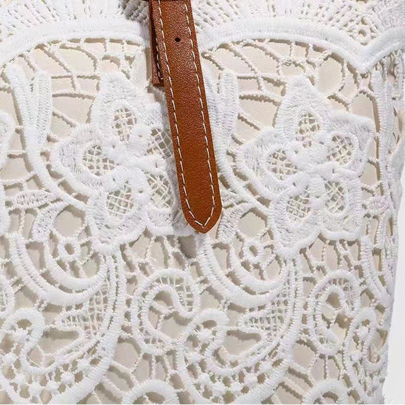 Amara™ | Grand Sac Tote en Dentelle au Style Vintage