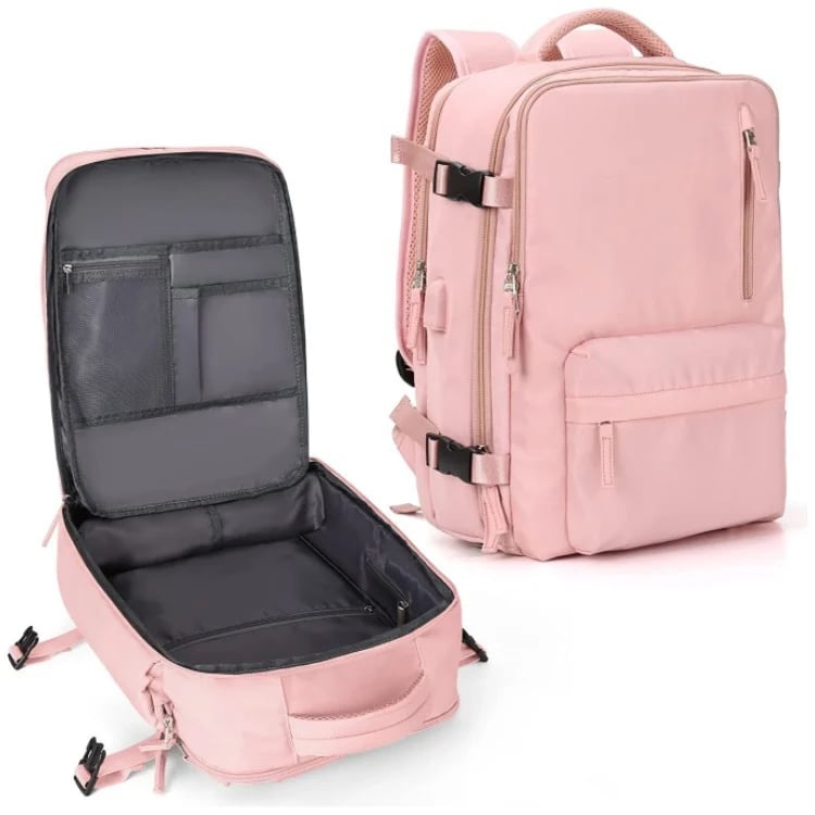 Grand sac de voyage pour femmes, sac à dos de randonnée imperméable – 35L multifonction