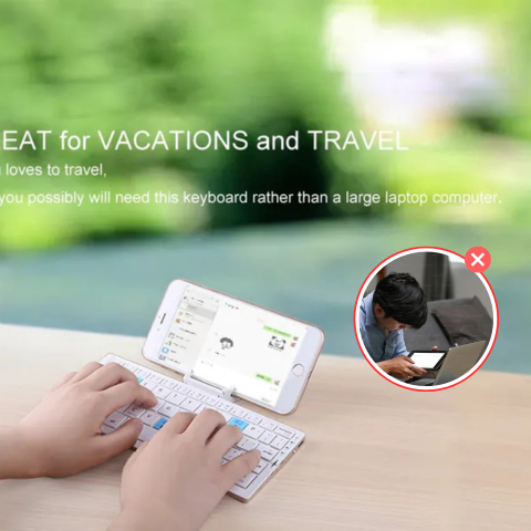 FoldKey – Clavier compact avec triple fonction de pliage pour une saisie rapide partout