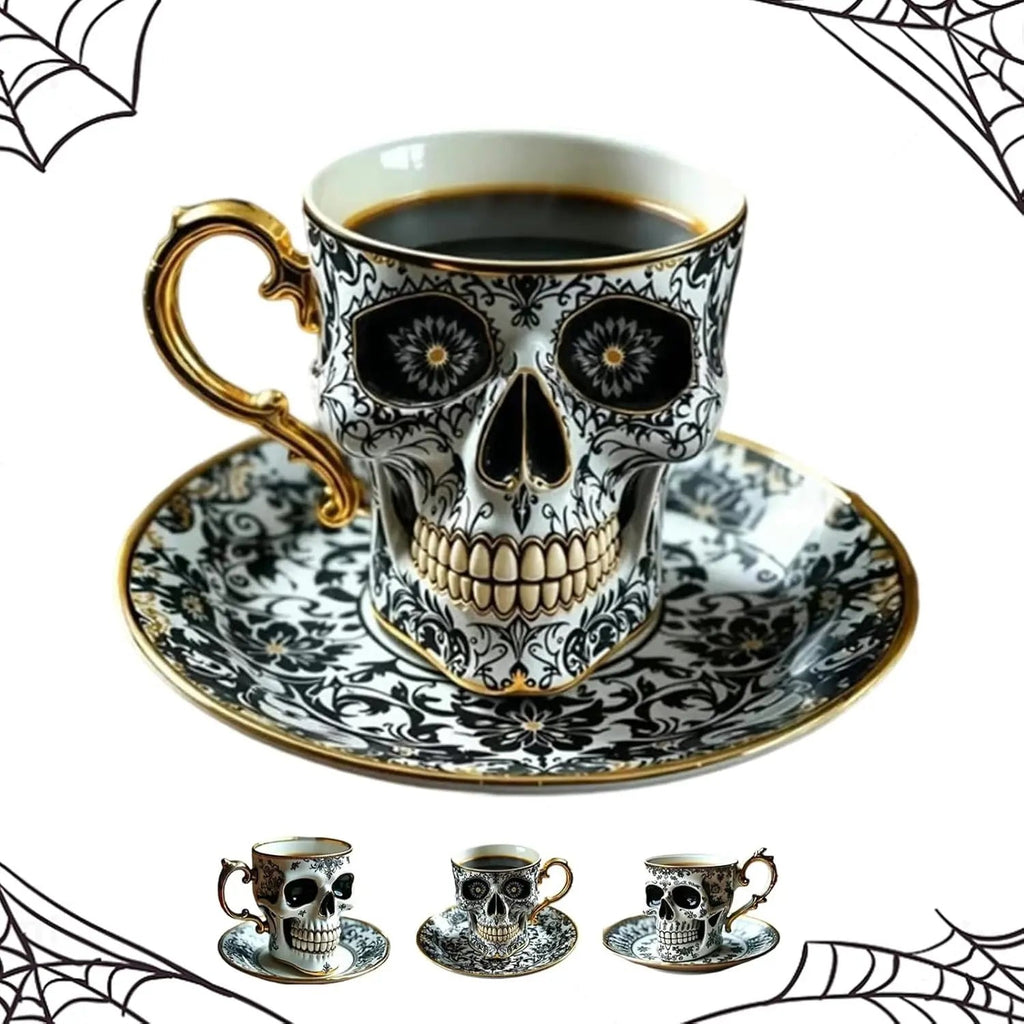DarkChalice™ | Tasse à café design crâne — Élément mystique pour la table & vitrine
