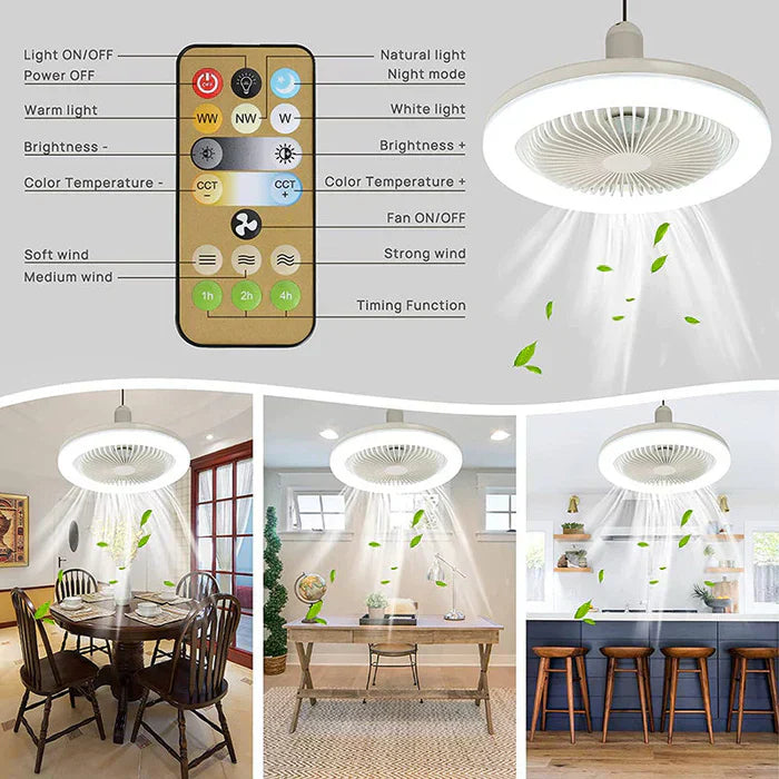 Ventilateur de Plafond avec Lumière - CoolLight