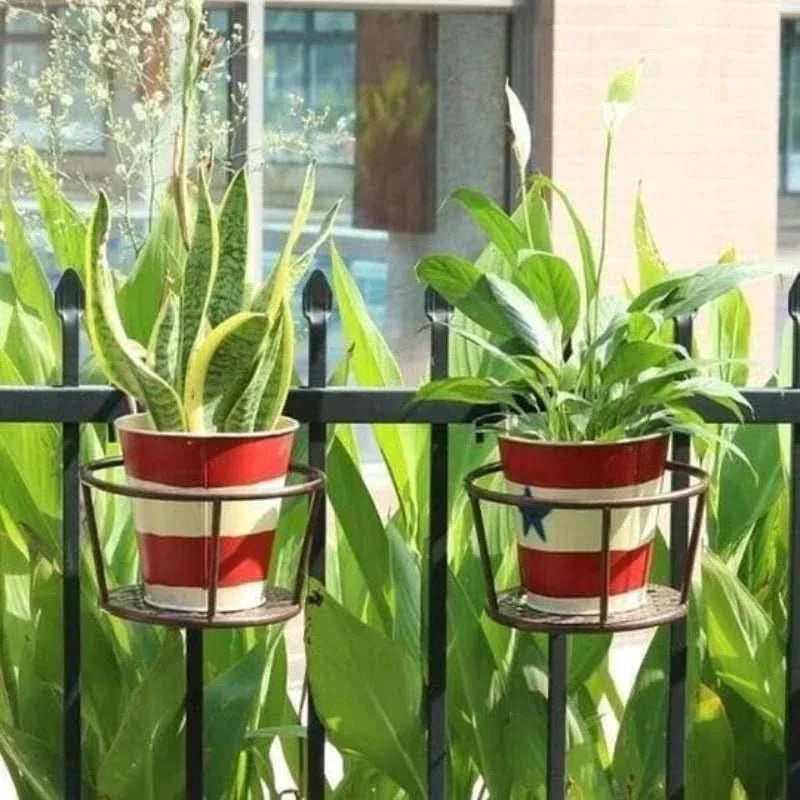 Support suspendu pour pots de fleurs