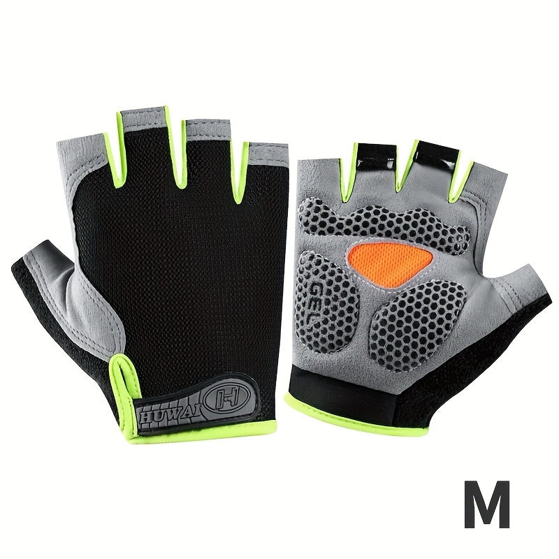 ATHLETIQ - Gants légers d'extérieur à demi-doigts pour hommes et femmes