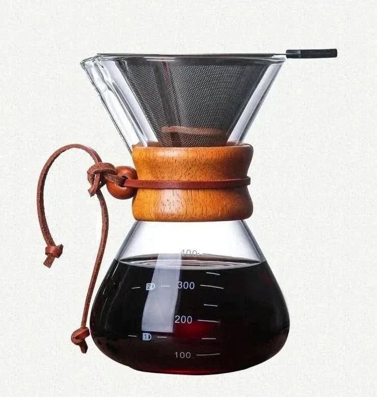 Carafe à café Chemex avec ensemble de filtre Hario V60 – Infusion précise avec style