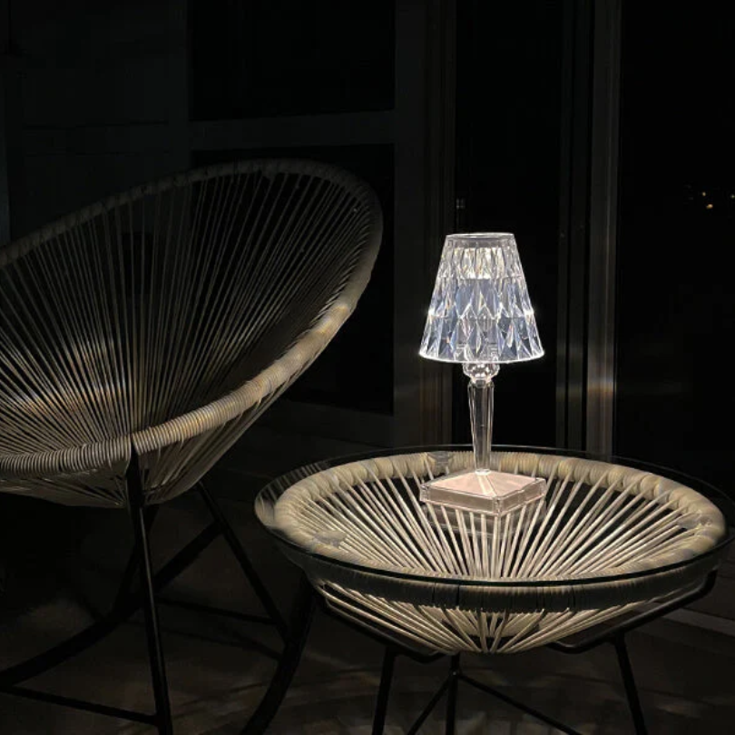 Lampe de Table Chic avec Design en Cristal - CrystalLuxe