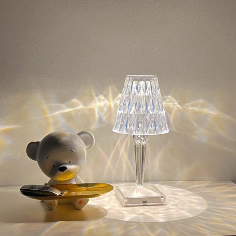 Lampe de Table Chic avec Design en Cristal - CrystalLuxe