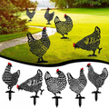 Décoration de jardin en poules - Ensemble de 5