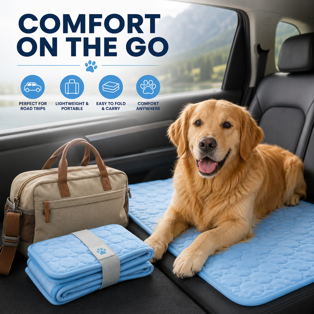 TAPIS CHILLPAWS – Lit Réfrigérant Extra Large pour Chiens et Chats