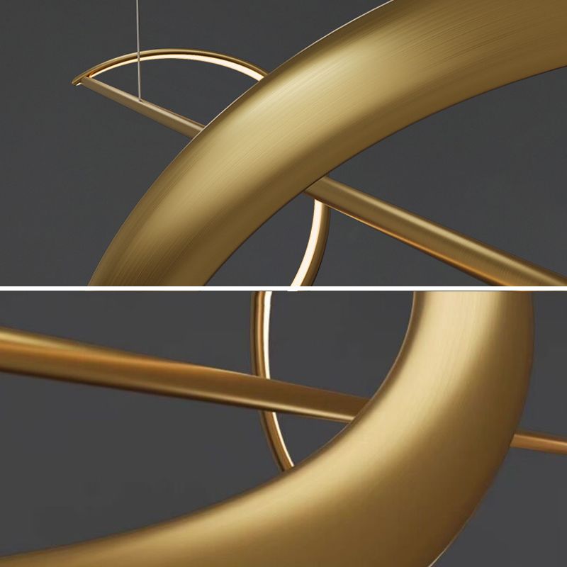 Lampe de Plafond Métallique Circulaire Élégante