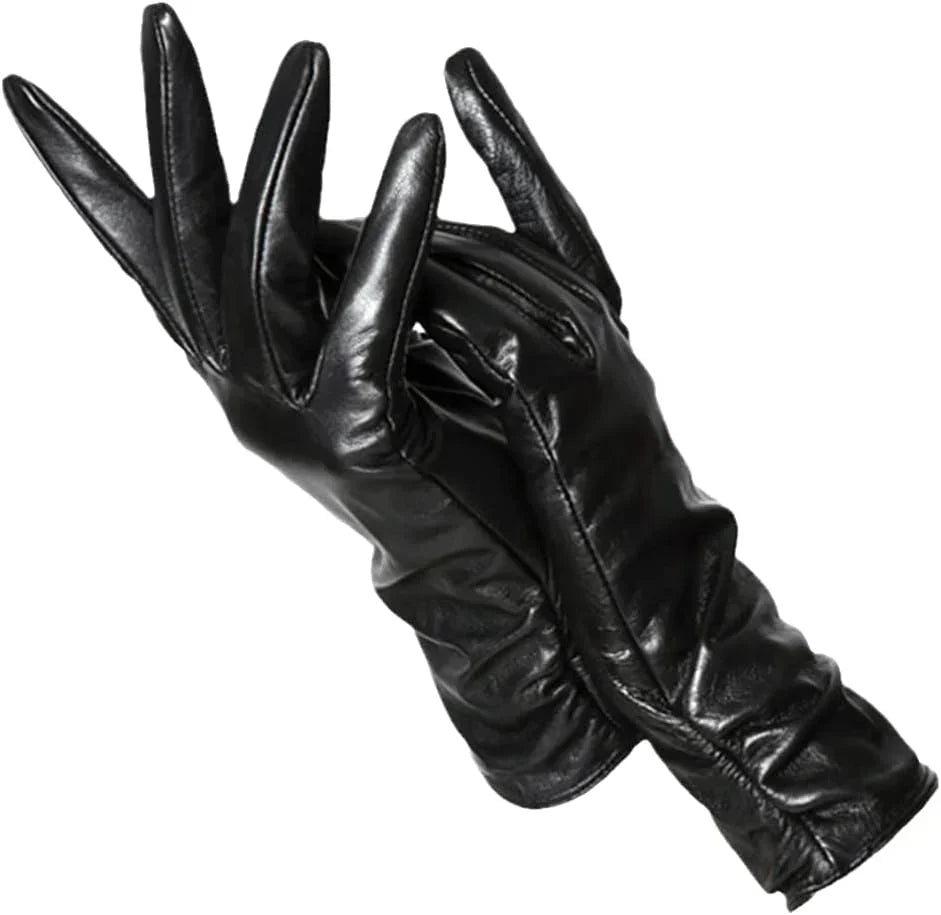 Gants en cuir classiques pour femmes - LuxLeather