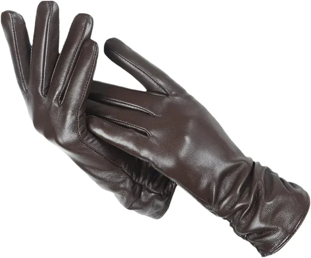 Gants en cuir classiques pour femmes - LuxLeather