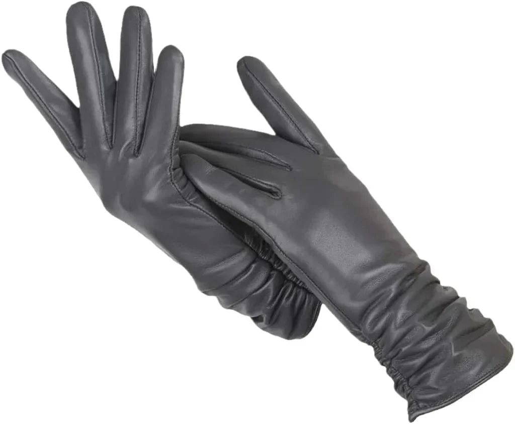 Gants en cuir classiques pour femmes - LuxLeather