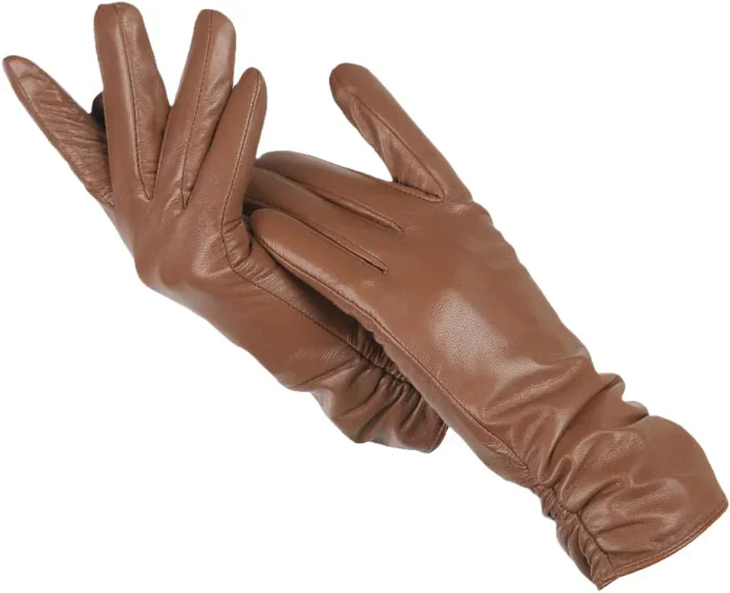 Gants en cuir classiques pour femmes - LuxLeather
