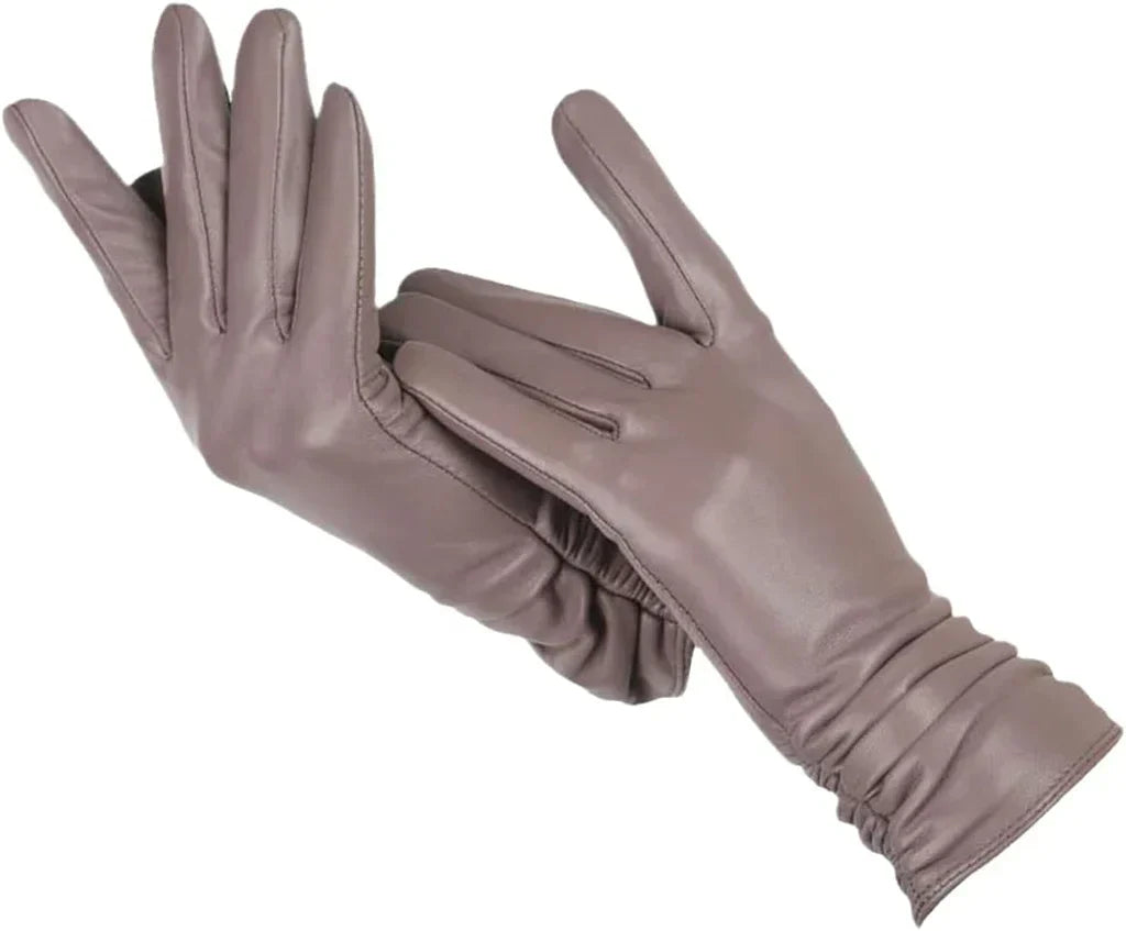 Gants en cuir classiques pour femmes - LuxLeather