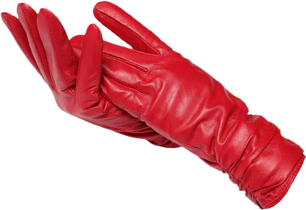 Gants en cuir classiques pour femmes - LuxLeather
