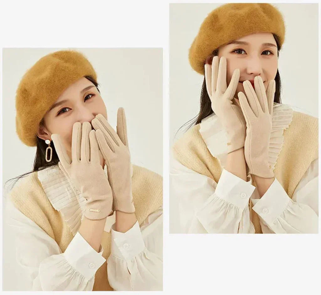 Gants pour Femmes Classiques Suède - SuaveTouch
