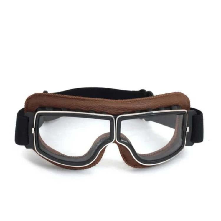 Lunettes de Moto Vintage en Cuir ClassicRide
