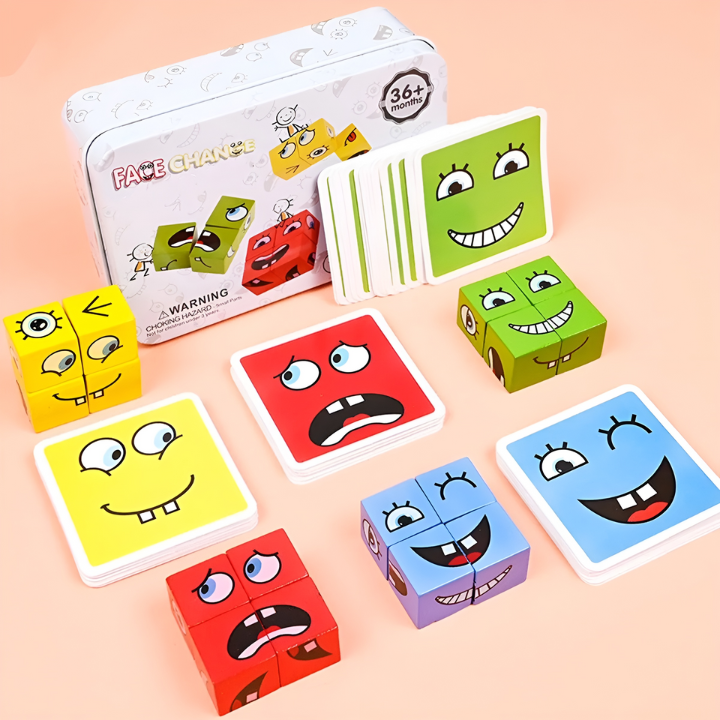 Jeu éducatif en bois – Développez les émotions et les compétences motrices de votre enfant