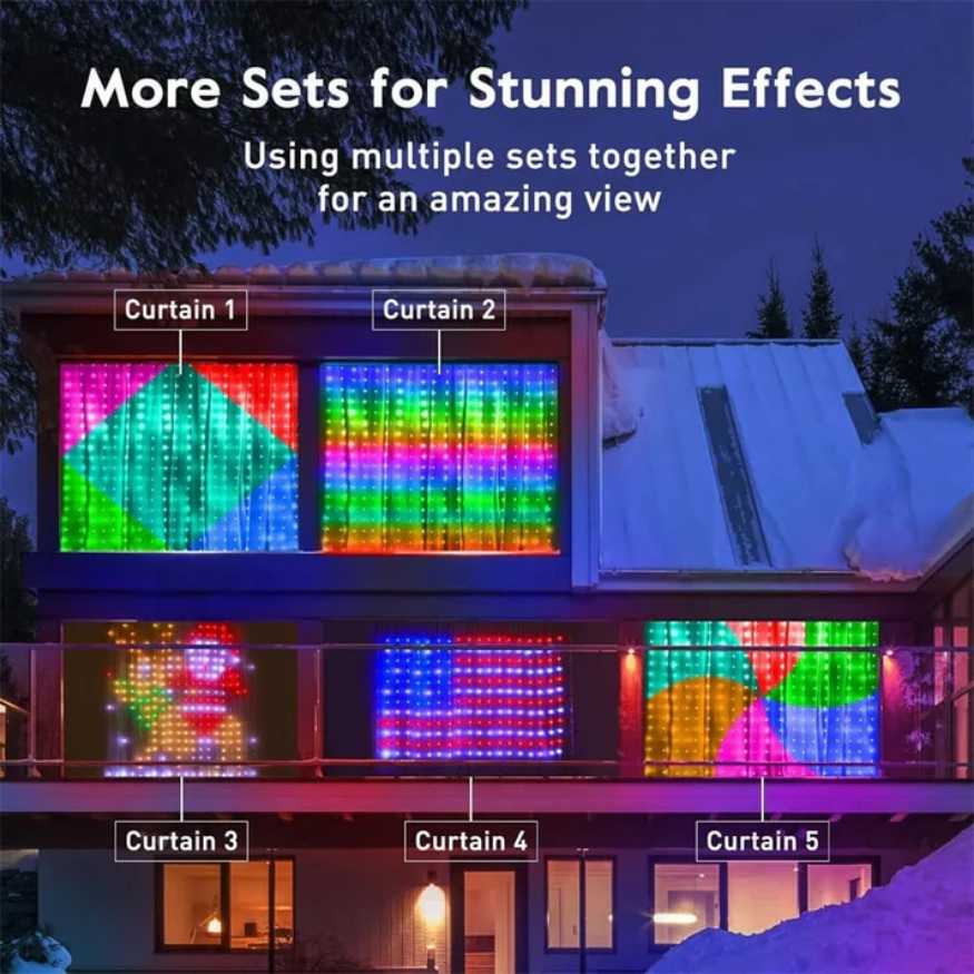 Lumières Synchronisées Rideau LED ColorWave