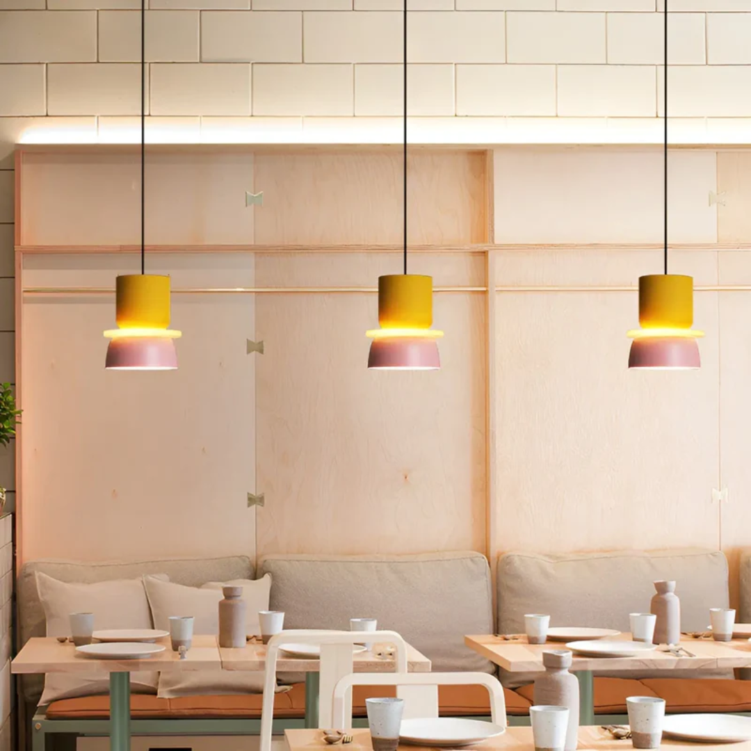 Lustre LED Macaron Coloré et Tendance - VividGlow