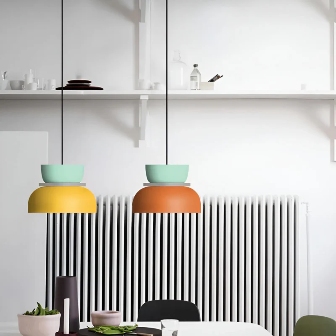 Lustre LED Macaron Coloré et Tendance - VividGlow