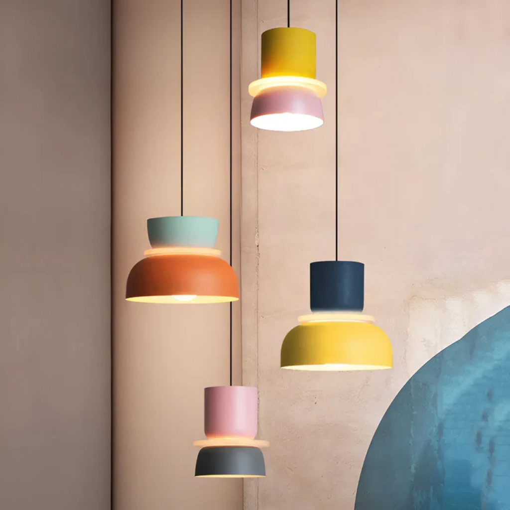 Lustre LED Macaron Coloré et Tendance - VividGlow
