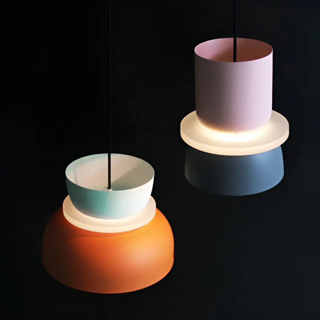 Lustre LED Macaron Coloré et Tendance - VividGlow