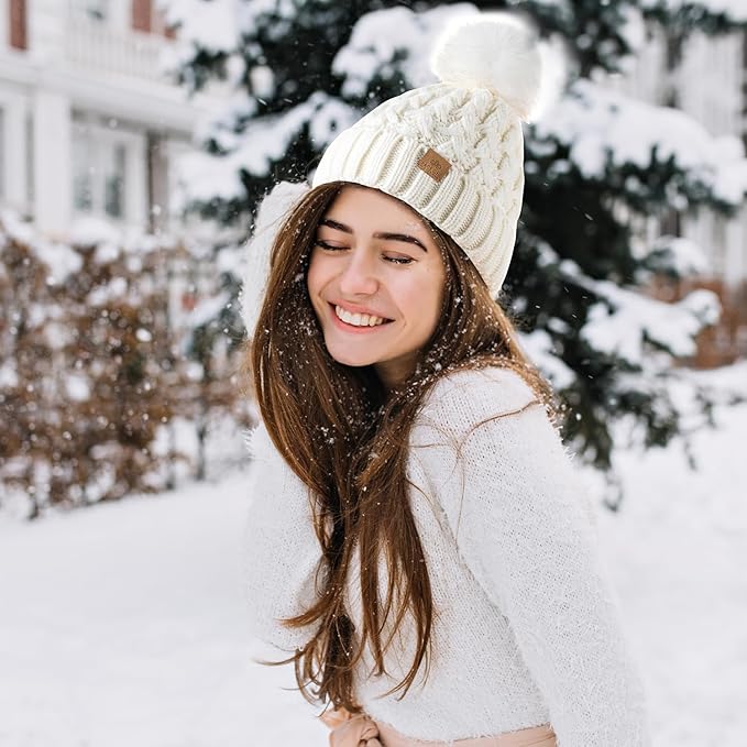 Bonnet Pom D'Hiver Confortable - Yvonne