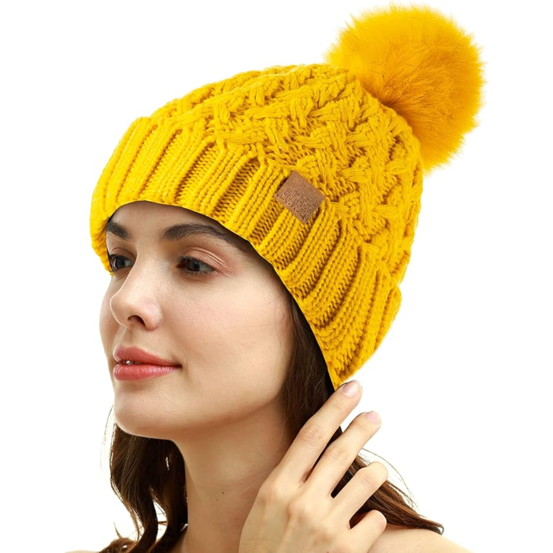 Bonnet Pom D'Hiver Confortable - Yvonne