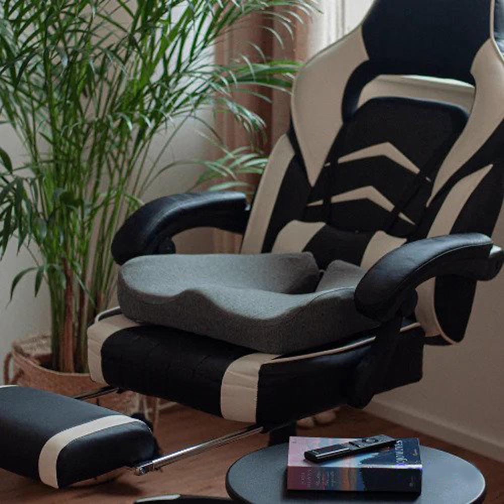 Skanto | ErgoRelief Coussin de Siège – Coussin Ergonomique en Mousse à Mémoire pour le Dos et le Coccyx