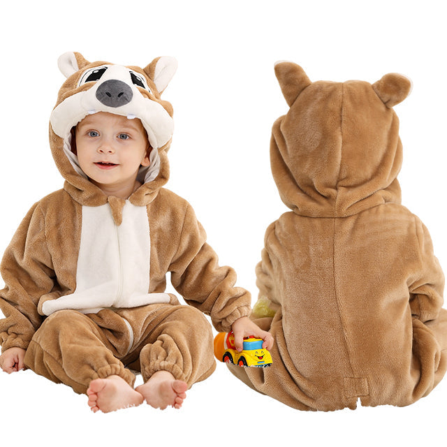 Combinaison Bébé Confortable avec Capuche - Douceur Hivernale