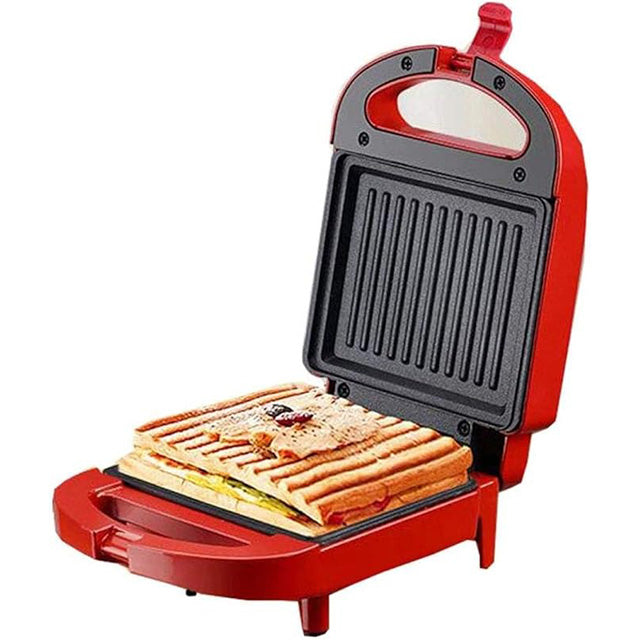 Grille-Pain et Gaufrier 2-en-1 Compact Antiadhésif