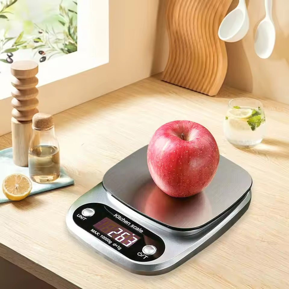 Balance de Cuisine Haute Précision en Acier Inoxydable 0.1g