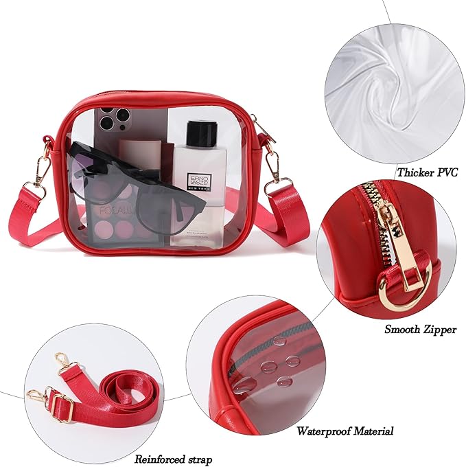 Sac à bandoulière transparent compact - VisiBag