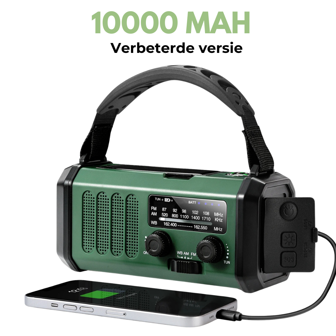 Radio d'Urgence Professionnelle - Manuel & Solaire - Puissante et Durable
