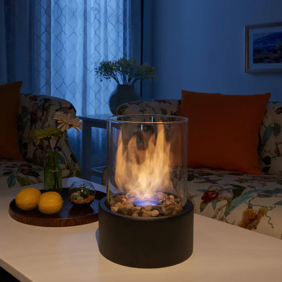 Skanto | Brûleur à éthanol de table Bålplass avec verre