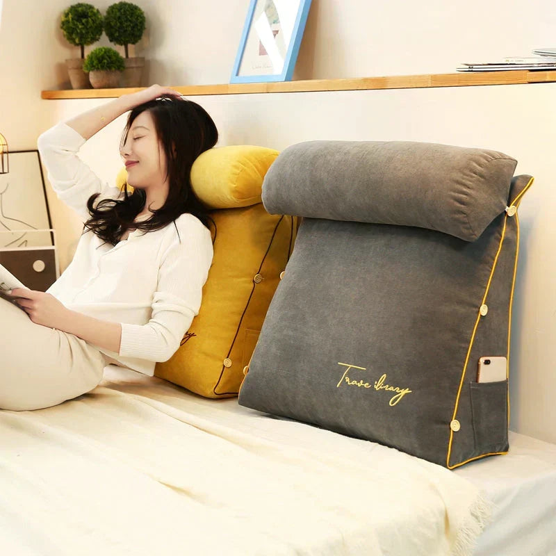 Coussin de soutien lombaire en forme de coin pour un confort optimal
