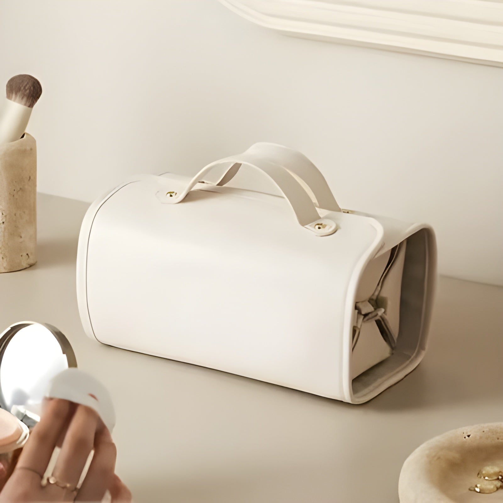 Trousse de Maquillage Étanche 4-en-1 Portable