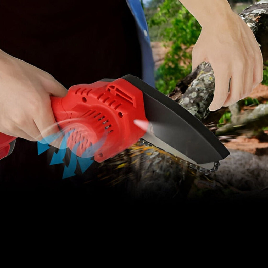 Mini tronçonneuse sans fil 4,3" – Ébrancheur électrique léger rechargeable