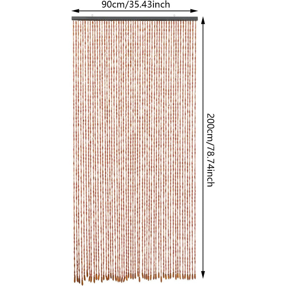 PEARLBAMBOO – Rideau de perles en bambou décoratif pour une intimité élégante de porte