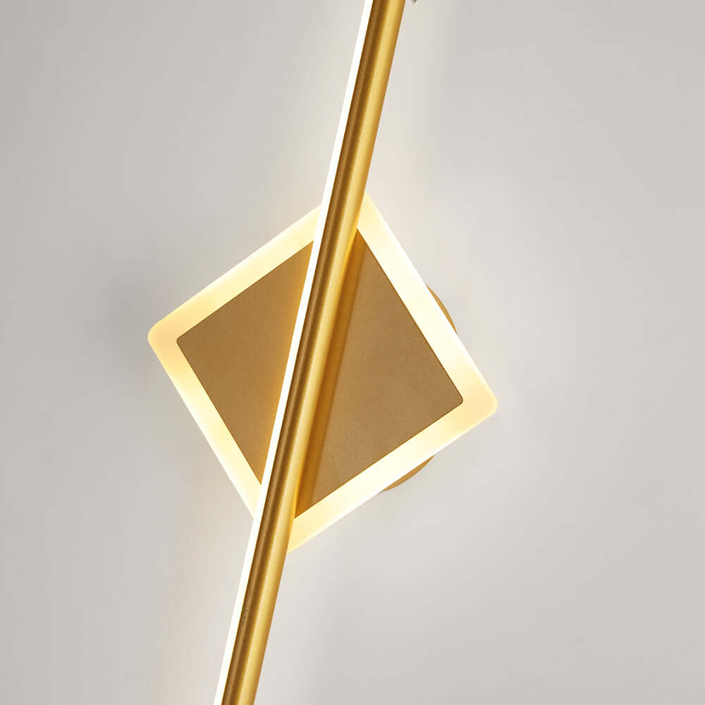 Applique Murale LED Moderne, Design Rond/Carré