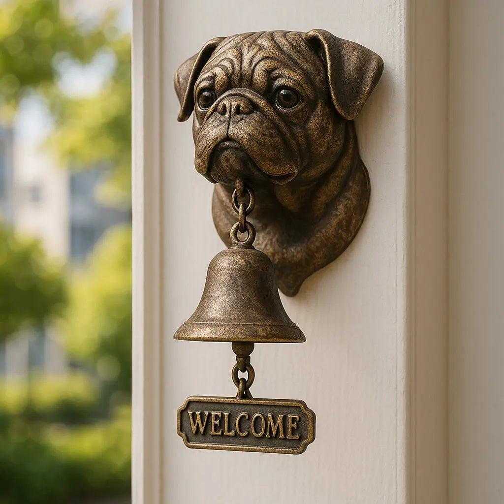 GuardianBell™ | Cloche de bienvenue Berger Allemand — Symbole de protection et d'hospitalité